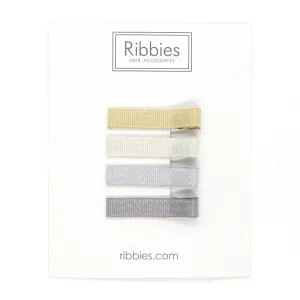 Set de 4 Barrettes Anti-Glisse Brillantes - Shimmer
