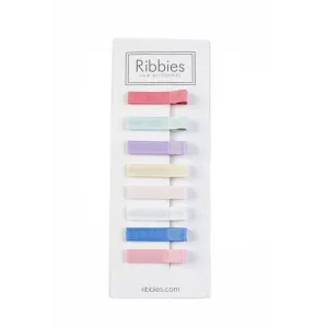 Set de 8 Barrettes Anti-Glisse Assorties - Couleurs Pastel