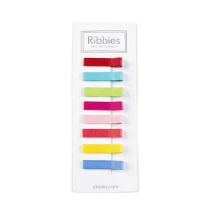 Set de 8 Barrettes Anti-Glisse Assorties - Couleurs Vives