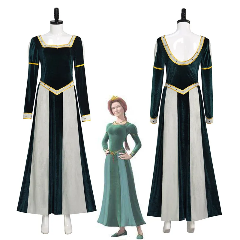 Shrek 2 Puss In Boots Princess Fiona Dress Cosplay Costume