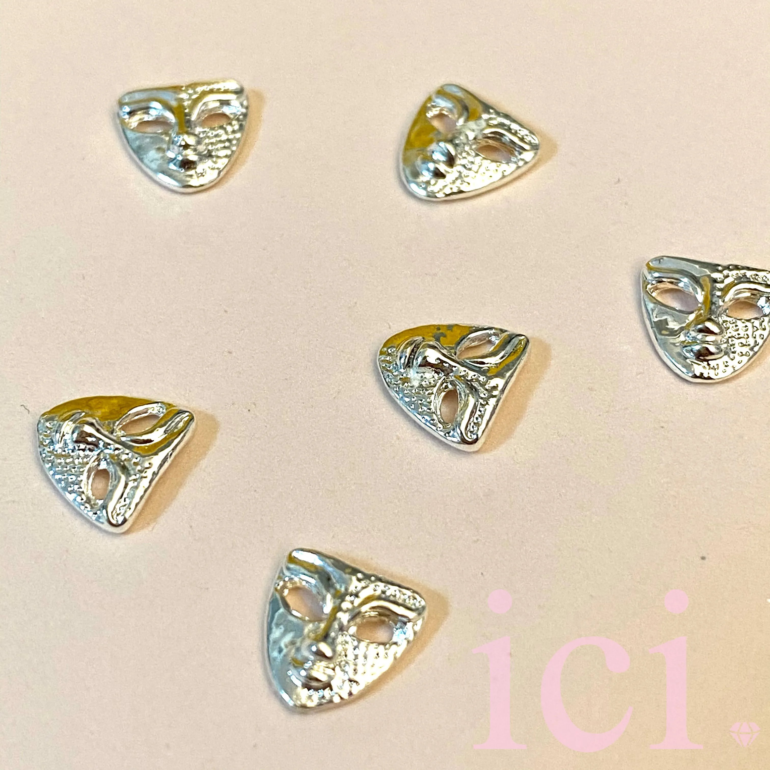 Silver Mask Charm
