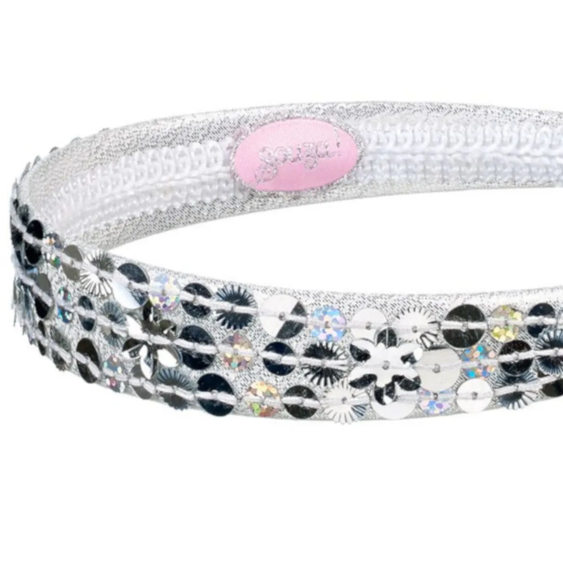 Silver Sequin Wide Headband