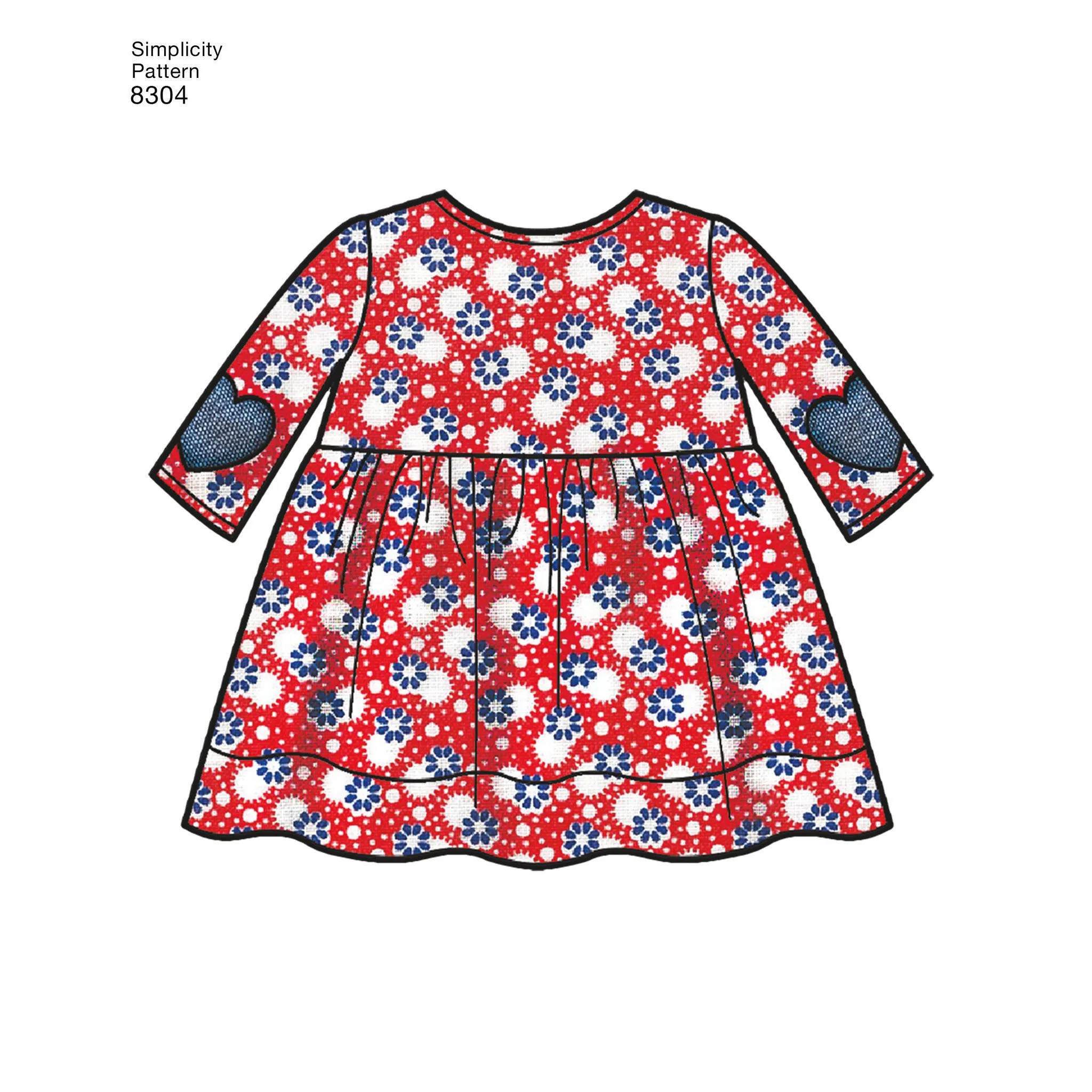 Simplicity Pattern 8304 babies leggings top dress bibs and headband