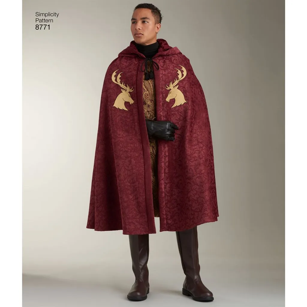 Simplicity Pattern 8771 Unisex Capes