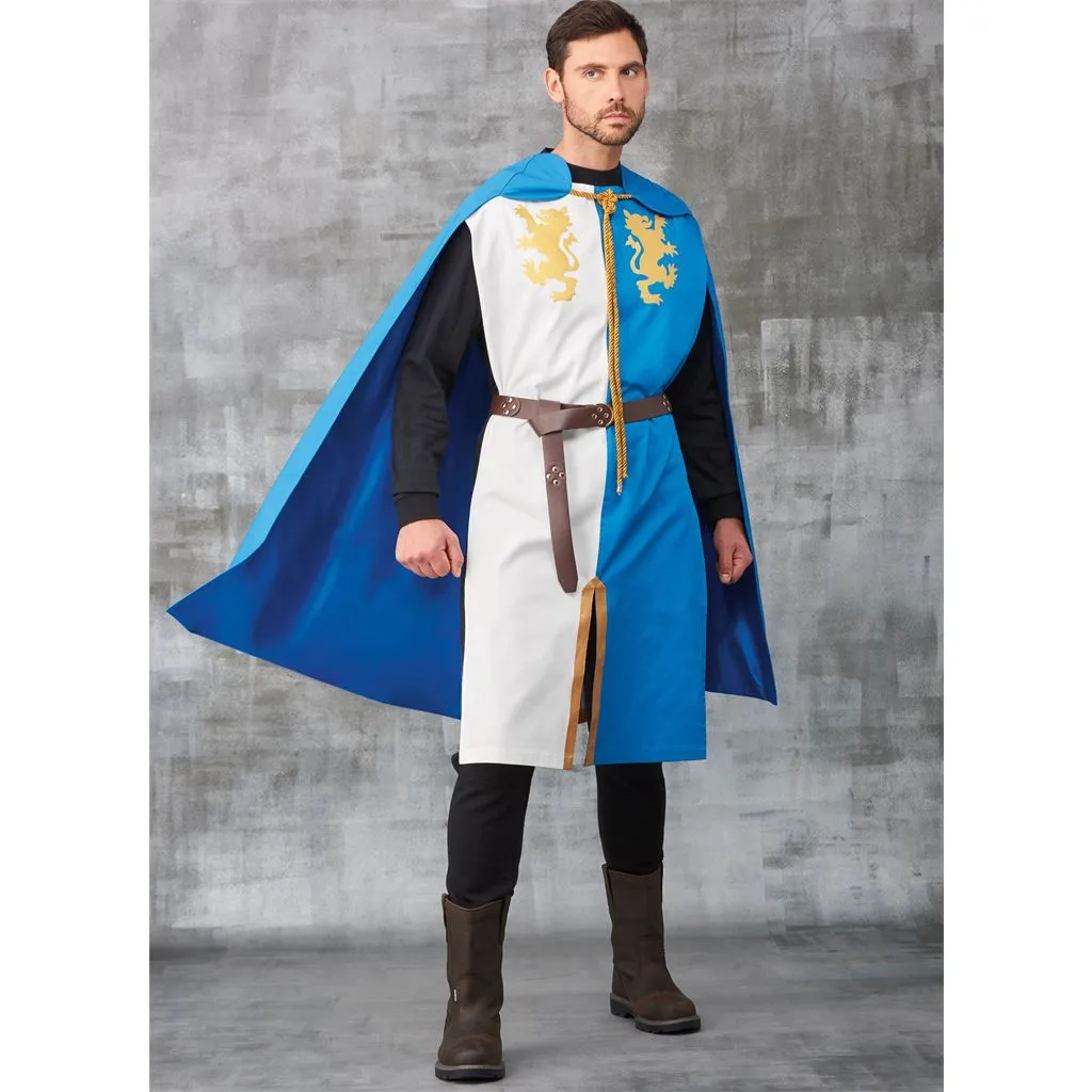 Simplicity Sewing Pattern S9775 Unisex Tabards, Capes and Heraldic Shields