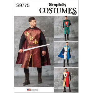 Simplicity Sewing Pattern S9775 Unisex Tabards, Capes and Heraldic Shields