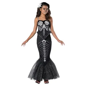 Skeleton Mermaid Girl's Costume