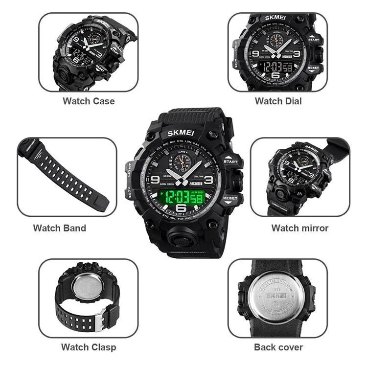 Skmei 1586 Original Analog Digital Watch For Men