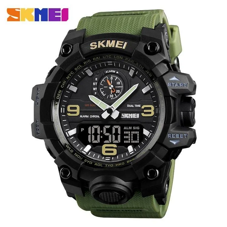 Skmei 1586 Original Analog Digital Watch For Men