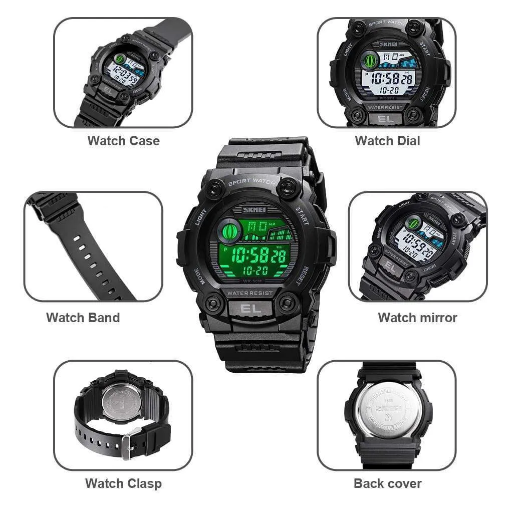 Skmei 1633 Original Digital Waterproof Sports watch For Men