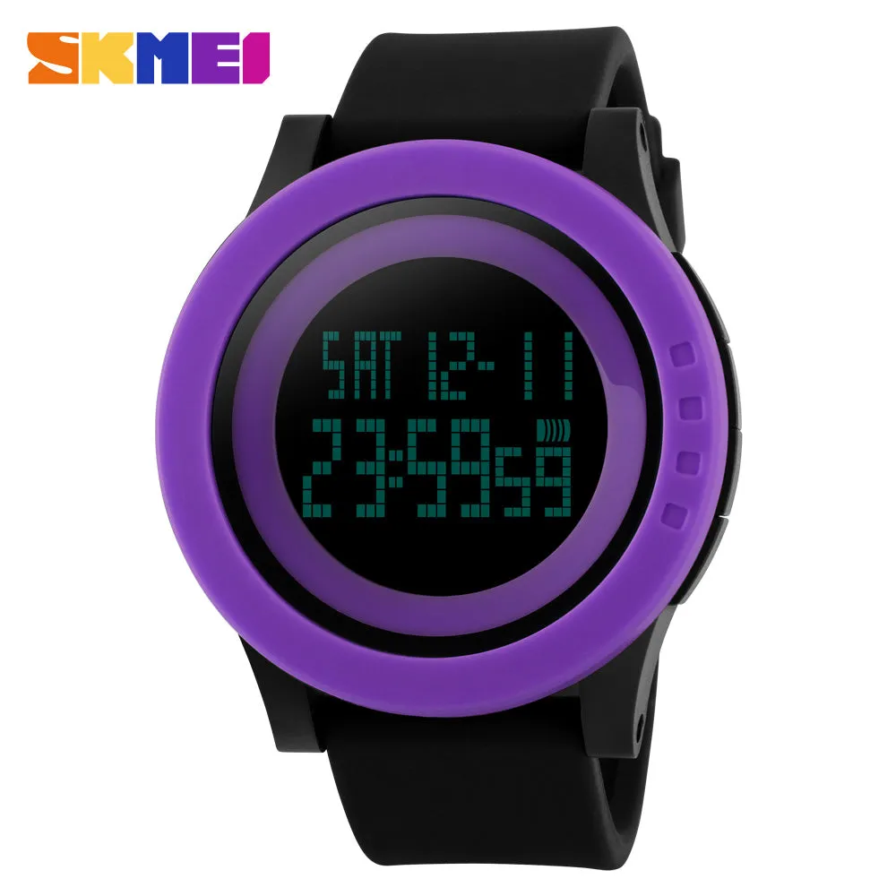 SKMEI SPORTS SWIMMING WATCH 1142-BLKPRPL
