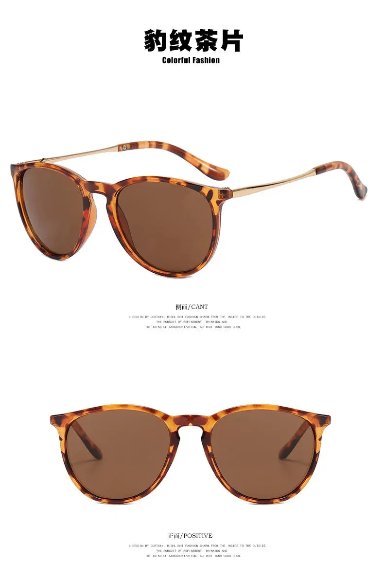 Small Frame Circular Shape Outwear Sunglasses