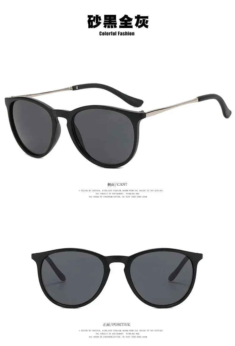 Small Frame Circular Shape Outwear Sunglasses