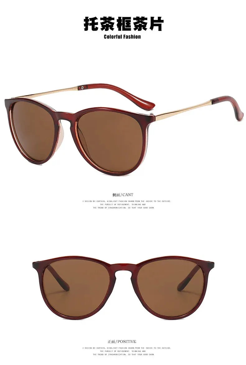 Small Frame Circular Shape Outwear Sunglasses