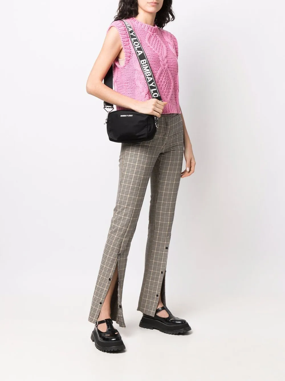 small logo-plaque shoulder bag