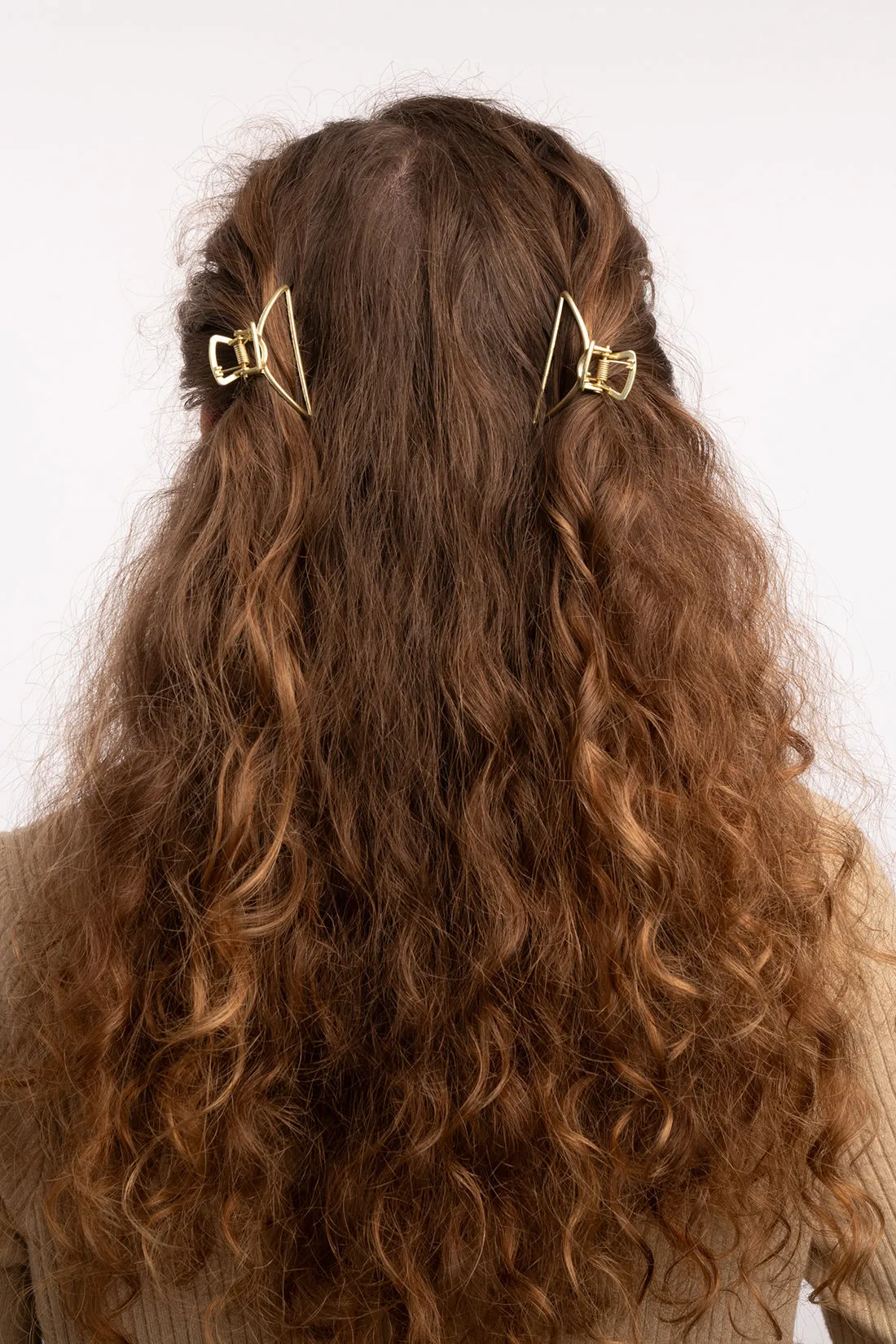 Small Mighty Moon Hair Claw Clip Set - Black