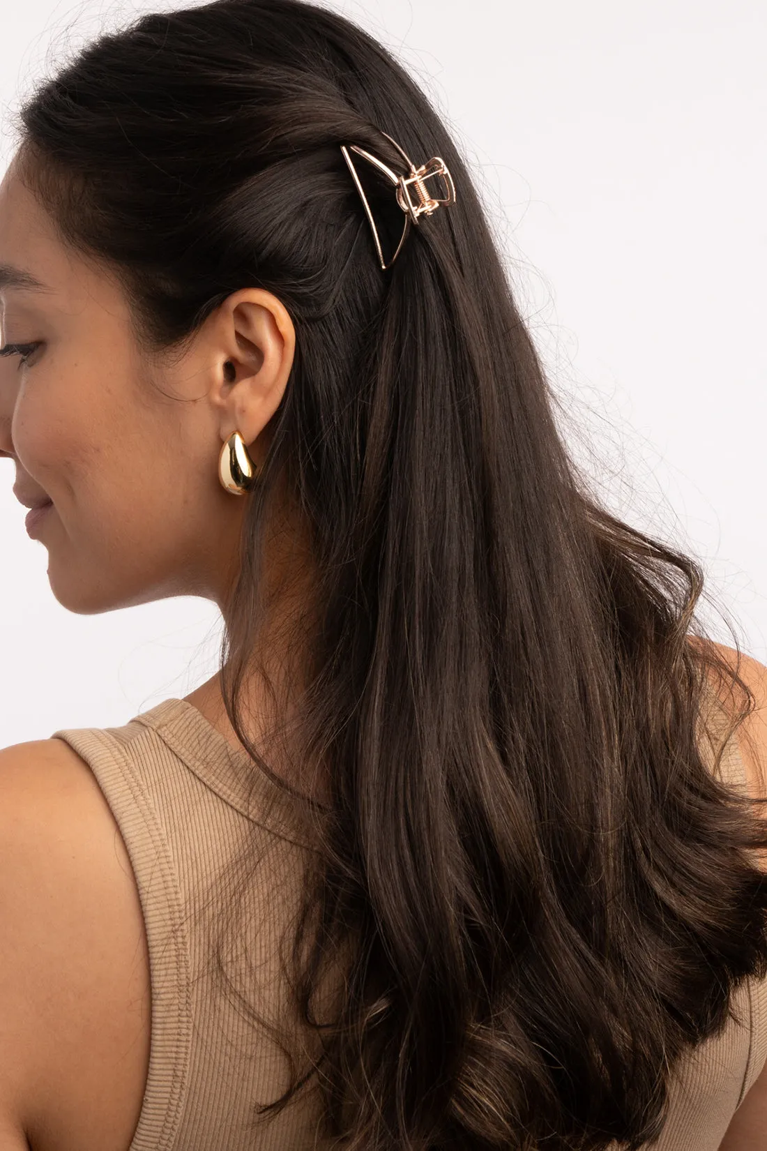 Small Mighty Moon Hair Claw Clip Set - Black