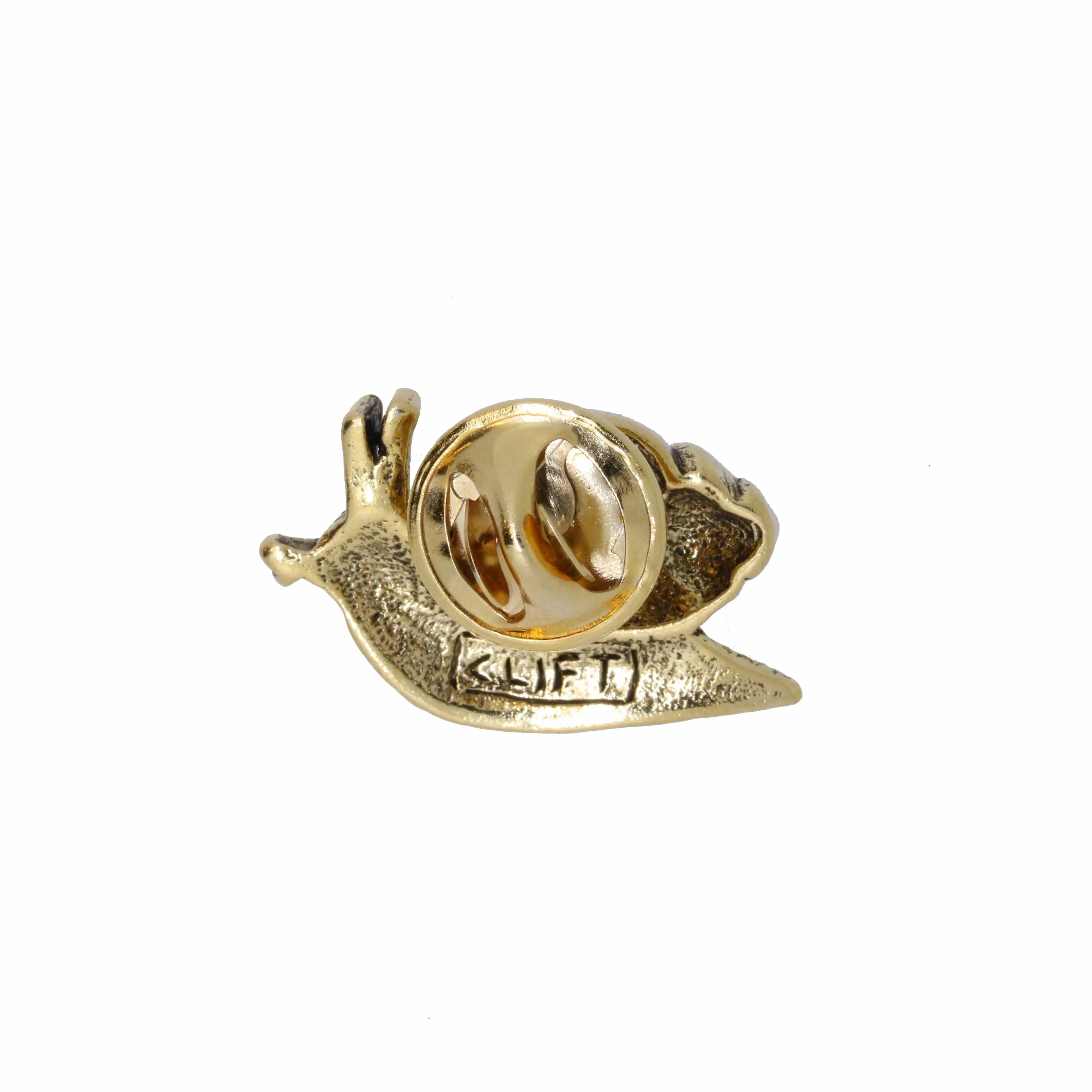 Snail Gold Lapel Pin