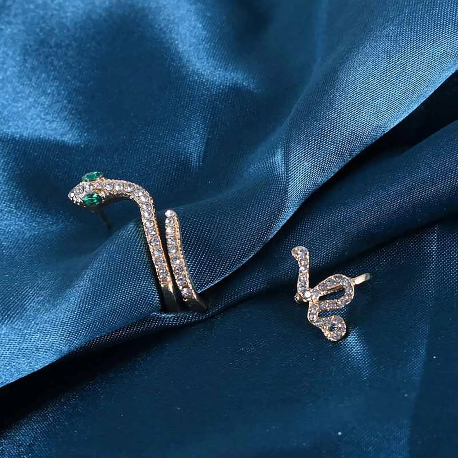 Snake Earrings for Women Gold Snake Stud Earrings Gothic Snake Ear Cuff Snake Dangle Drop Earrings Halloween Jewelry Gifts