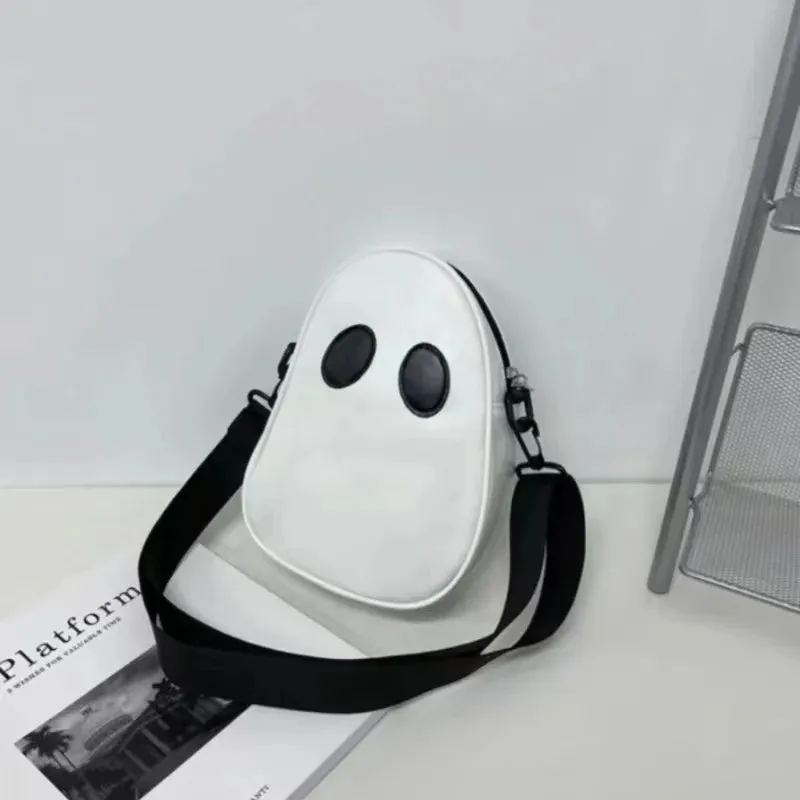 Sohiwoo Y2k Funny Ghost Shoulder Bag Cute Devil Messenger bag Fashion Crossbody Underarm Bag Ghost face Tote Bag Goth Bag Handbag Purses
