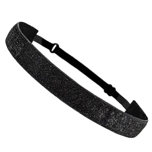 Sparkly Glitter Headbands Non-Slip Running Headbands Elastic Girls Sports Velvet-Fabric Stretchy Shiny Headbands Gifts