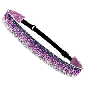 Sparkly Glitter Headbands Non-Slip Running Headbands Elastic Girls Sports Velvet-Fabric Stretchy Shiny Headbands Gifts