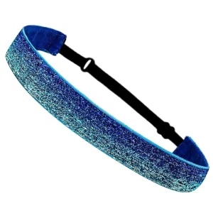 Sparkly Glitter Headbands Non-Slip Running Headbands Elastic Girls Sports Velvet-Fabric Stretchy Shiny Headbands Gifts