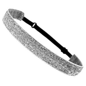 Sparkly Glitter Headbands Non-Slip Running Headbands Elastic Girls Sports Velvet-Fabric Stretchy Shiny Headbands Gifts
