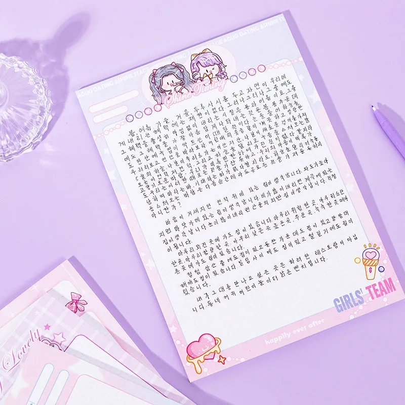 Star Stage Series Cartoon Girl Journal Notepad