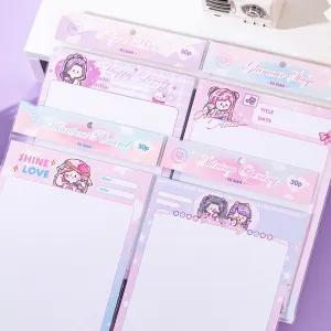Star Stage Series Cartoon Girl Journal Notepad