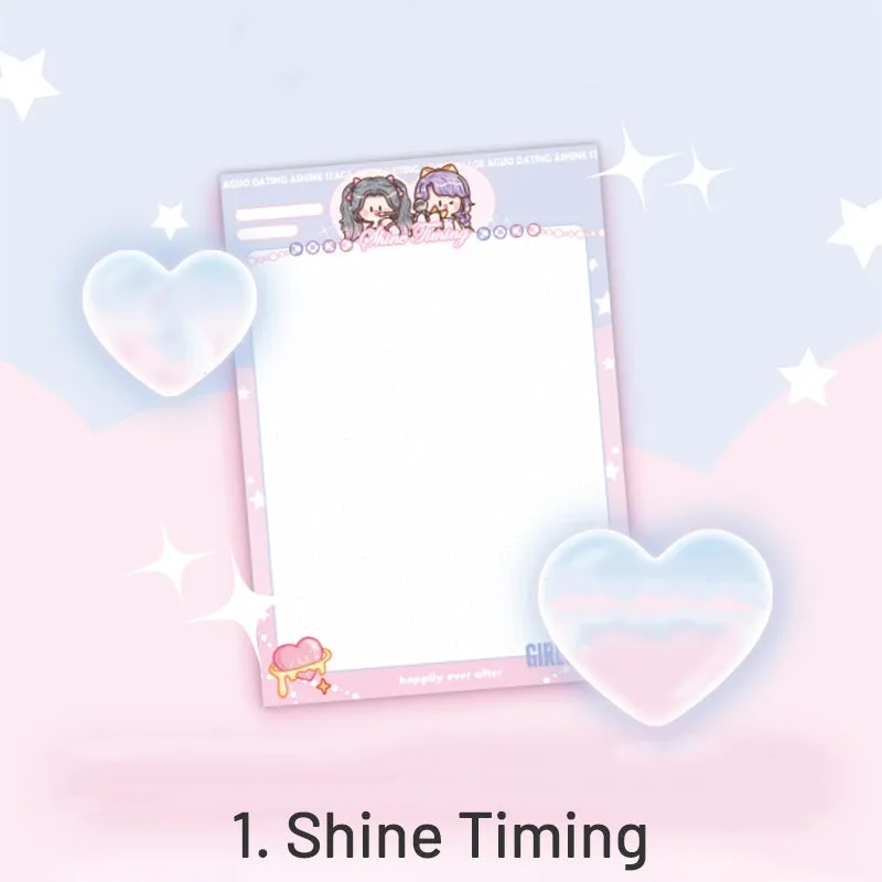 Star Stage Series Cartoon Girl Journal Notepad