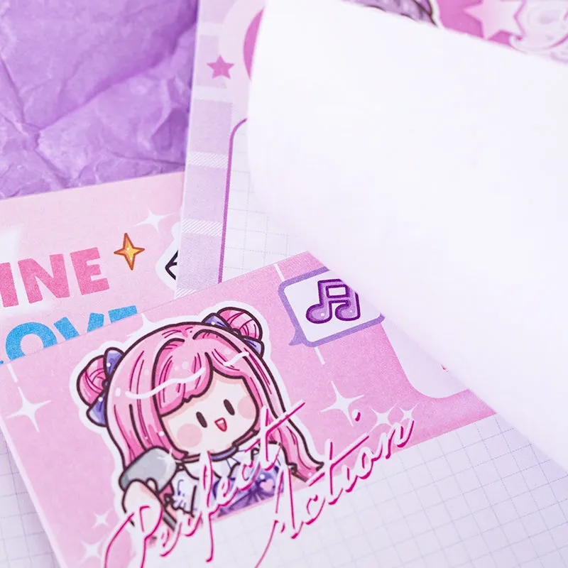 Star Stage Series Cartoon Girl Journal Notepad