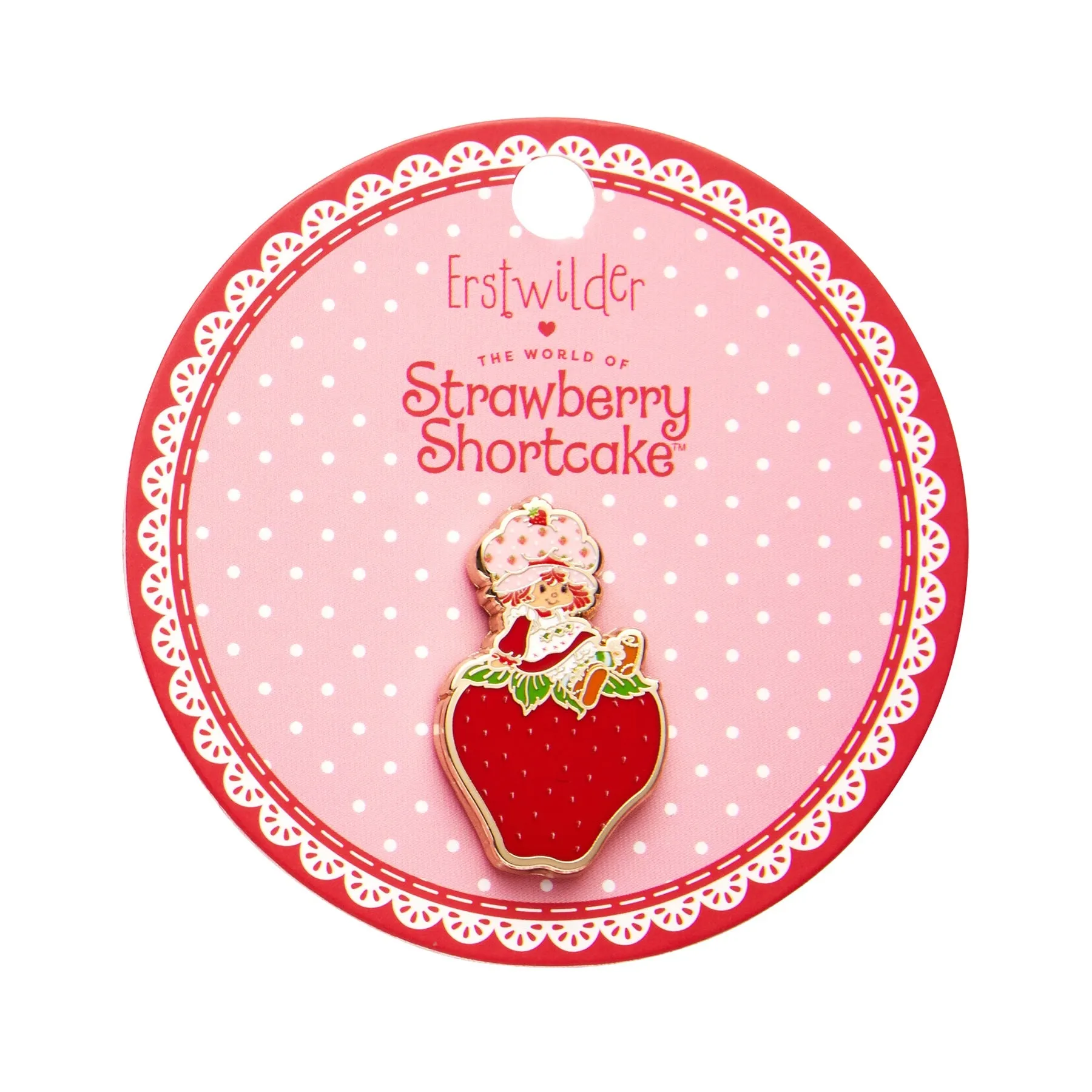 Strawberry Shortcake Collection "Sitting on a Strawberry" Enamel Pin