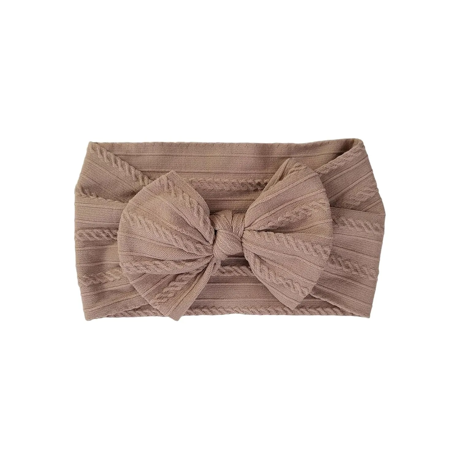 Stretchy Nylon Headband With Bows, Soft Handmade Headbands With Double Bows Head Wrap Nylon Hair Accessories, (AC)
