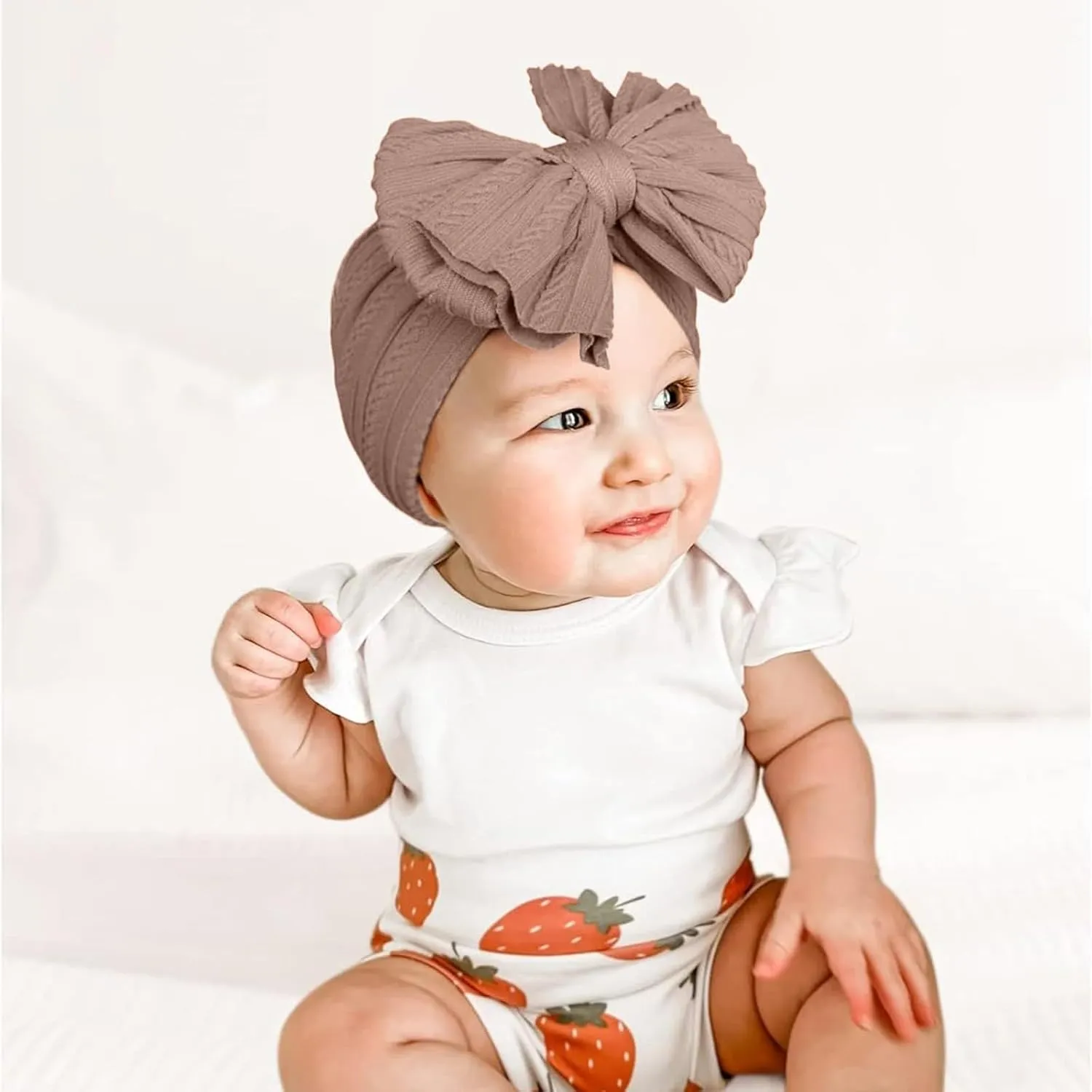 Stretchy Nylon Headband With Bows, Soft Handmade Headbands With Double Bows Head Wrap Nylon Hair Accessories, (AC)