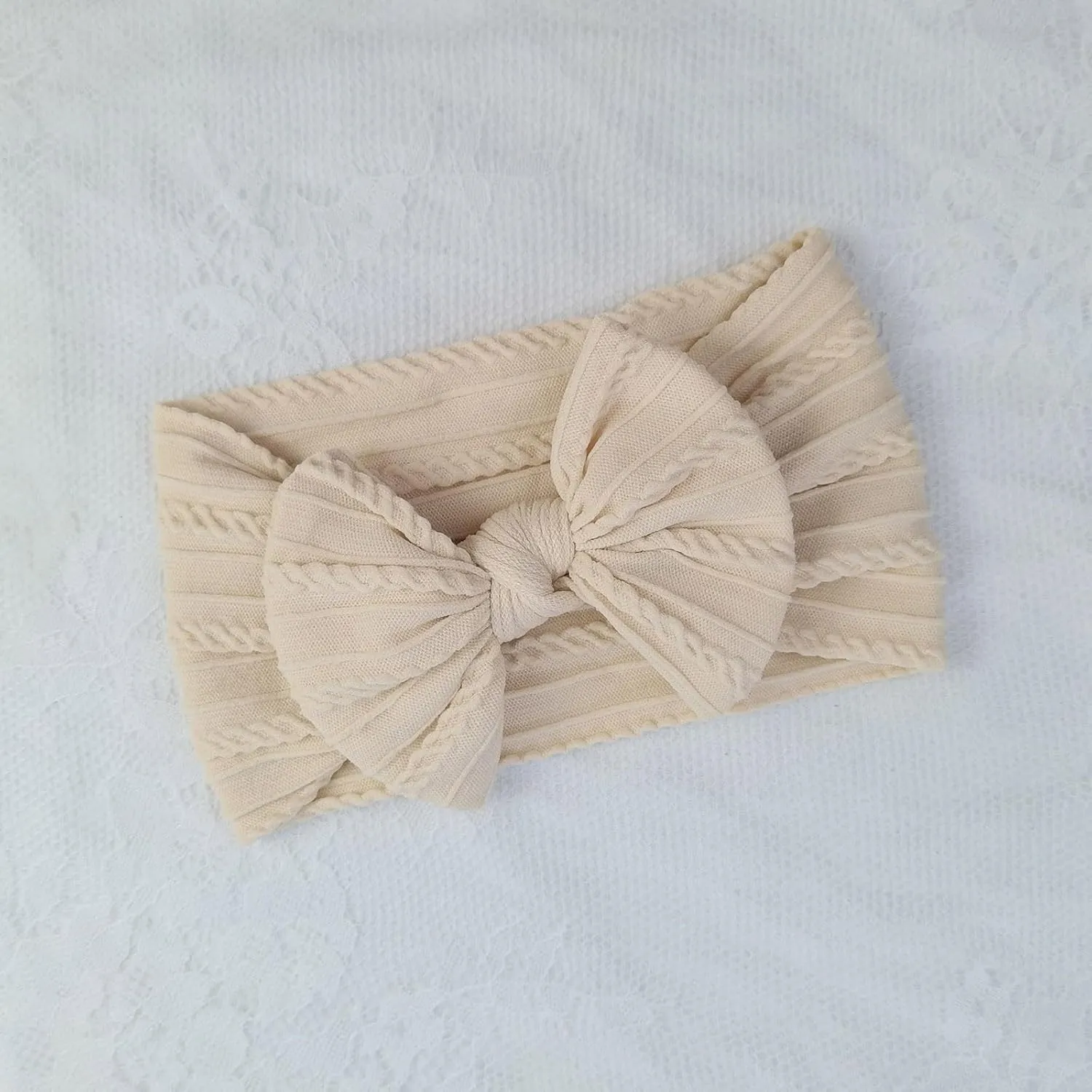 Stretchy Nylon Headband With Bows, Soft Handmade Headbands With Double Bows Head Wrap Nylon Hair Accessories, (AD)