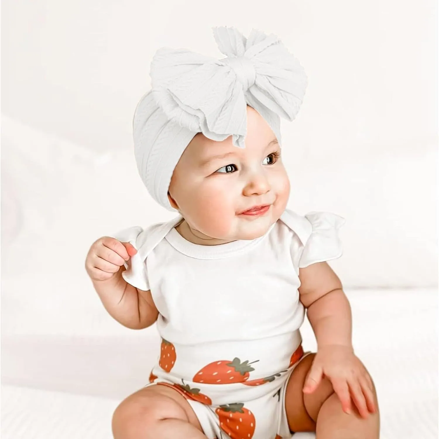 Stretchy Nylon Headband With Bows, Soft Handmade Headbands With Double Bows Head Wrap Nylon Hair Accessories, (G)