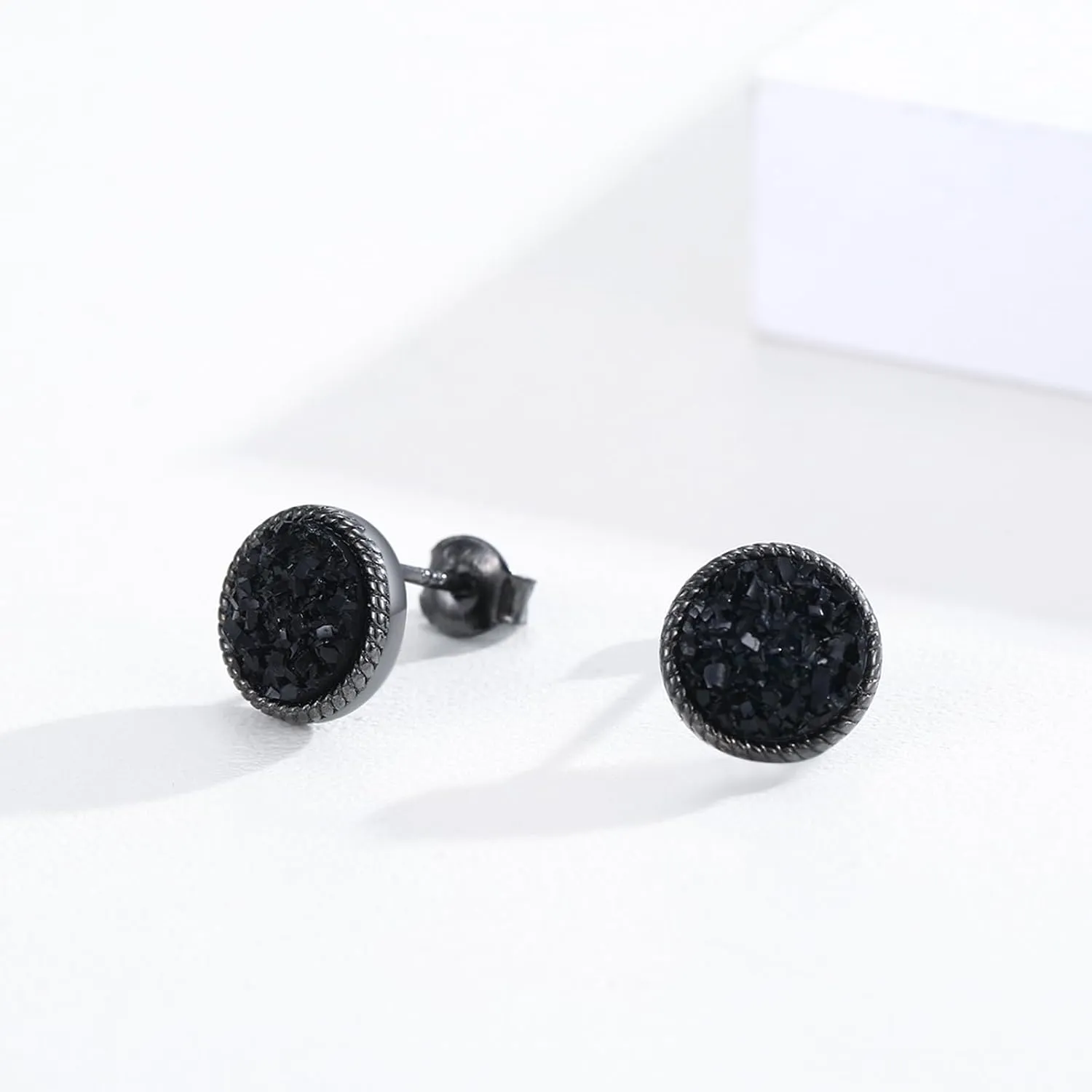 Stud Earrings 925 Sterling Silver Stud Earrings for Mens Womens Pierced Mens Earrings Jewelry Gift for Father's Day Gifts