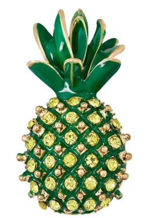 Stunning vintage look gold plated pineapple designer brooch broach cake pin gg33