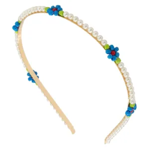 Stylish Women's Bridal Headband Pearl Daisy Flower Hair Accessory for Occasion