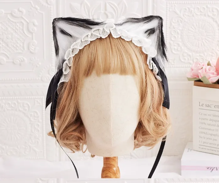 Sugar Time~Kawaii Lolita Cat Ears Design Headband