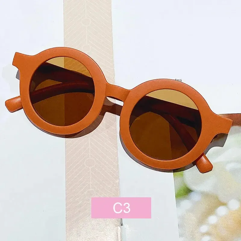Summer Girl Boys Cute Kids Rimless Sunglasses 2023 Cartoon Bear Gradual Children Baby Outdoor Sun Glasses Lunette Soleil Enfant