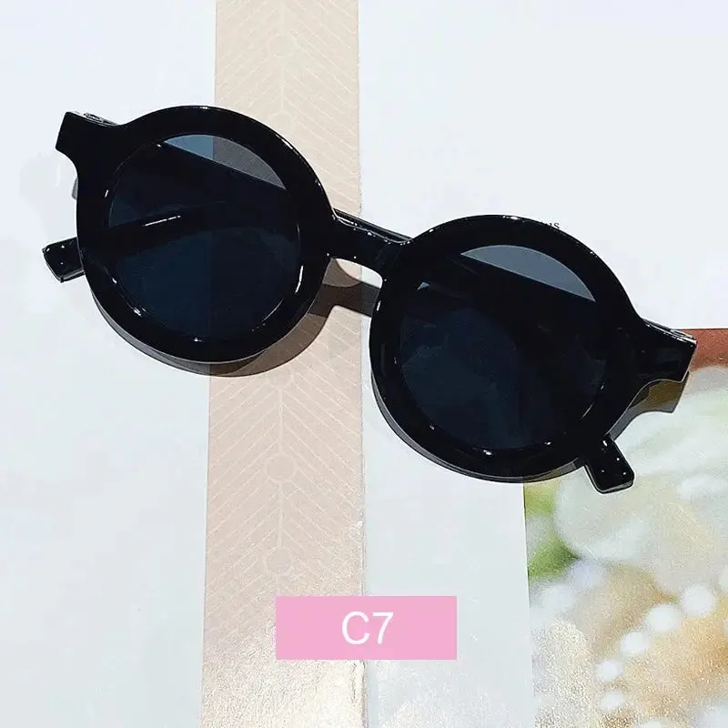 Summer Girl Boys Cute Kids Rimless Sunglasses 2023 Cartoon Bear Gradual Children Baby Outdoor Sun Glasses Lunette Soleil Enfant