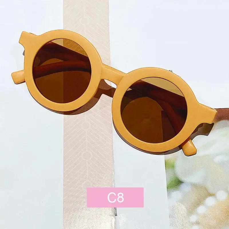 Summer Girl Boys Cute Kids Rimless Sunglasses 2023 Cartoon Bear Gradual Children Baby Outdoor Sun Glasses Lunette Soleil Enfant