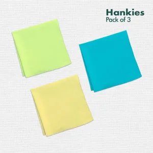 Sundowner! Women's Hankies, 100% Organic Cotton, Pack of 3