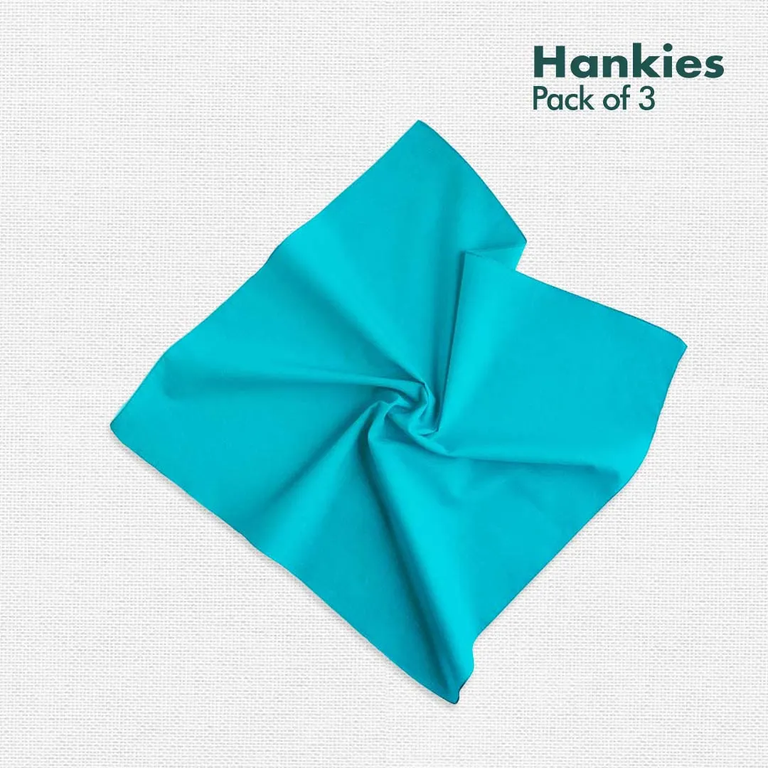 Sundowner! Women's Hankies, 100% Organic Cotton, Pack of 3