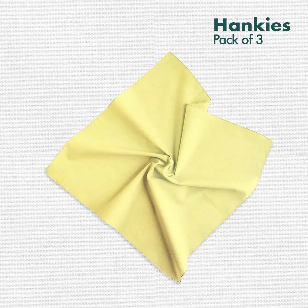 Sundowner! Women's Hankies, 100% Organic Cotton, Pack of 3