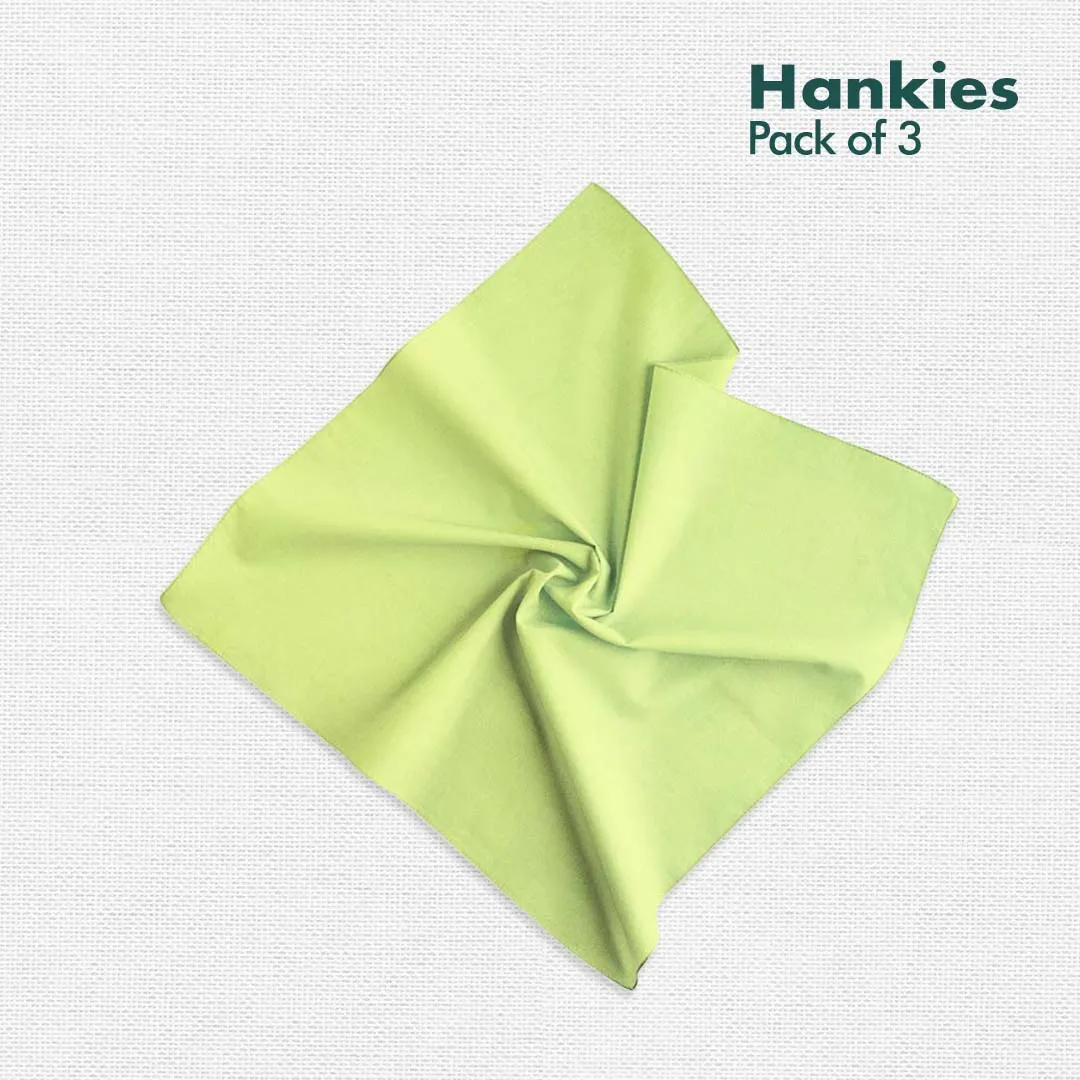 Sundowner! Women's Hankies, 100% Organic Cotton, Pack of 3