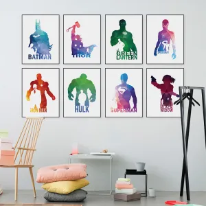Superhero Canvas Art