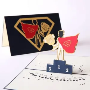 SuperHero Dad - 3D Pop Up Greeting Card
